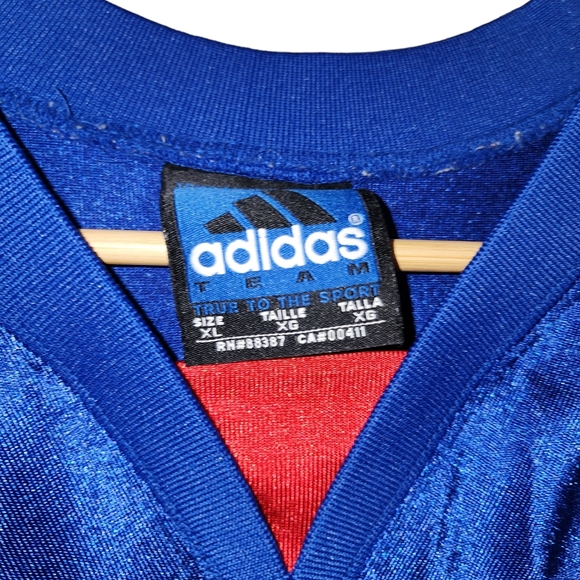 ADIDAS Michael Strahan #92 Jersey Vintage Giants NY Football NFL Men's XL Blue - Picture 3 of 4